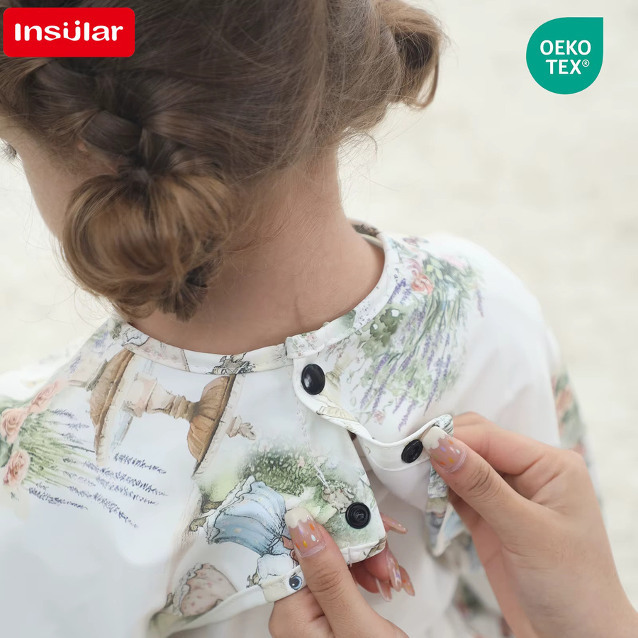 Wasserdichtes Baby Lätzchen mit Cartoon-Design aus 100% PU für Neugeborene 0-1 Jahre - Bild 2