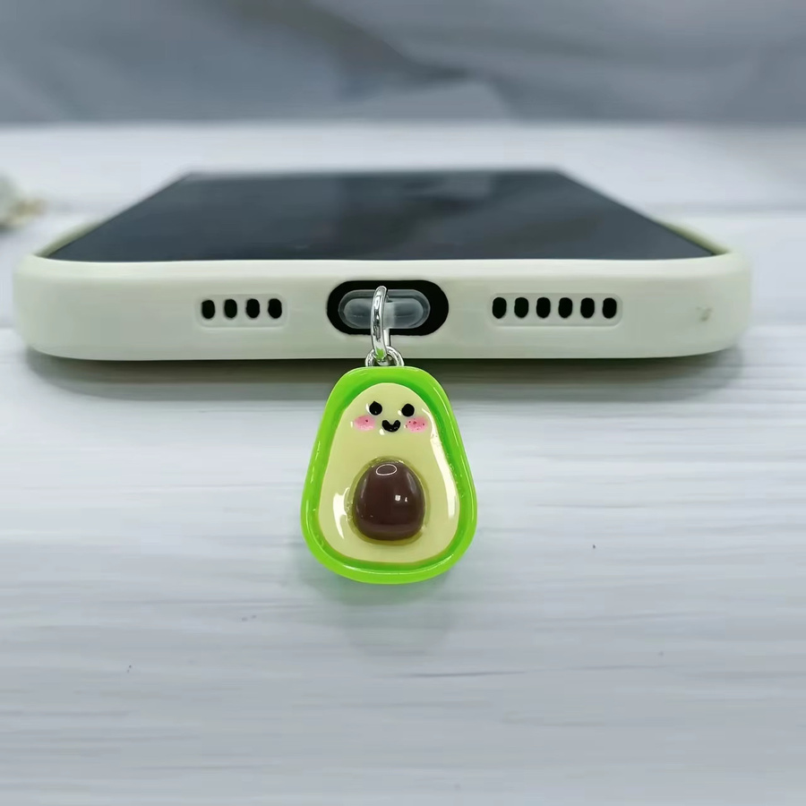 Universeller Handy-Staubstopper mit Frucht-Motiven in Multicolour als dekorativer Staubschutz-Anhänger - Bild 2