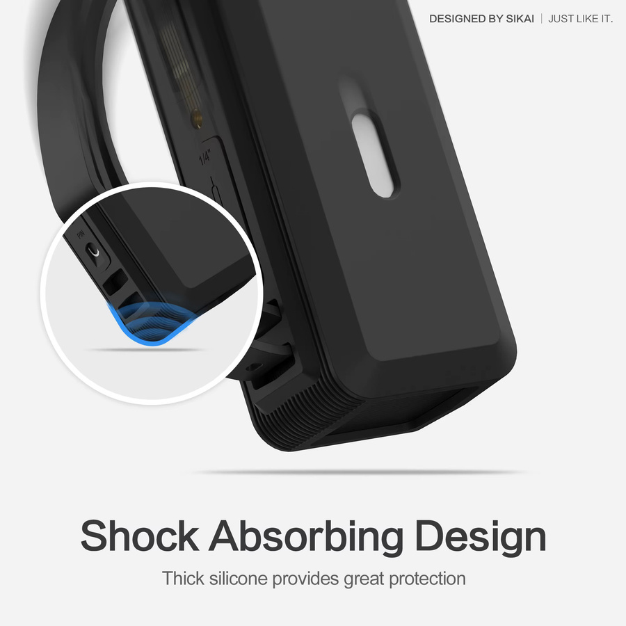Silikonhülle für Anker 737 Power Bank 140 W 24000 mAh PowerCore in Grau mit Aufbewahrung für TF/SIM-Karte und PIN - Bild 2