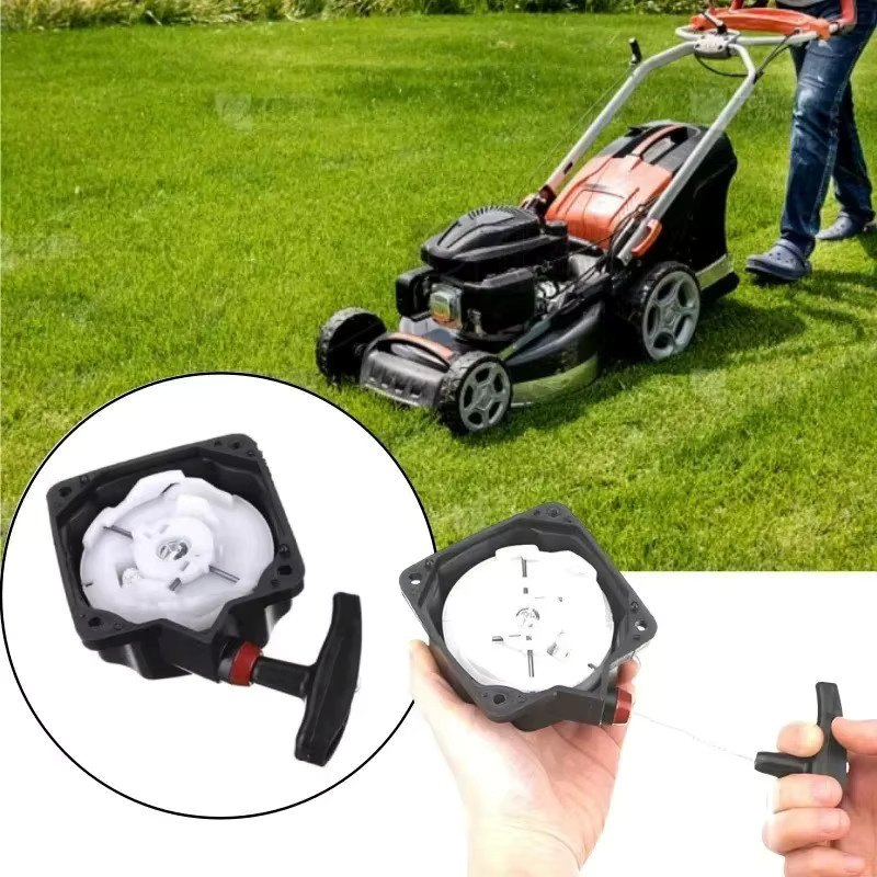 FNICEL Seilzugstarter-Set für 40-5 Rasenmäher mit 80mm Starterbaugruppe und Seilzugplatte als Ersatzteil für Freischneider - Bild 2