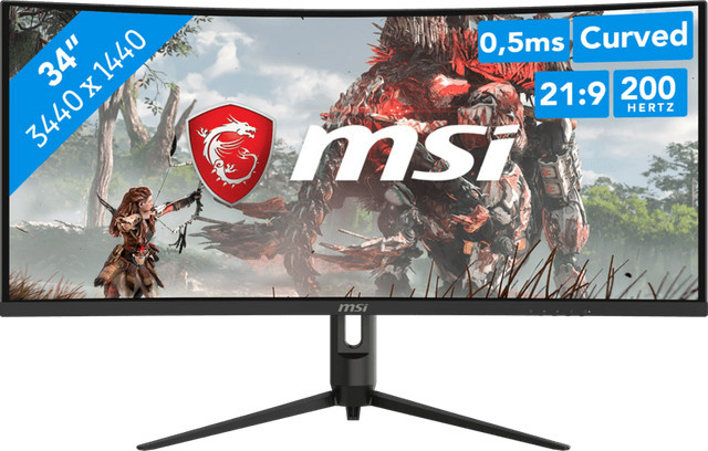 MSI MAG 342CQRF E20 Curved Gaming Monitor QHD 1440p 200 Hz Schwarz - Bild 1