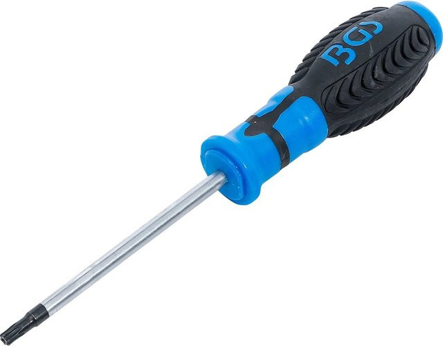 BGS Schraubendreher T-Profil Torx mit Bohrung T27, Klingenlänge: 100 mm, Blau - Bild 1