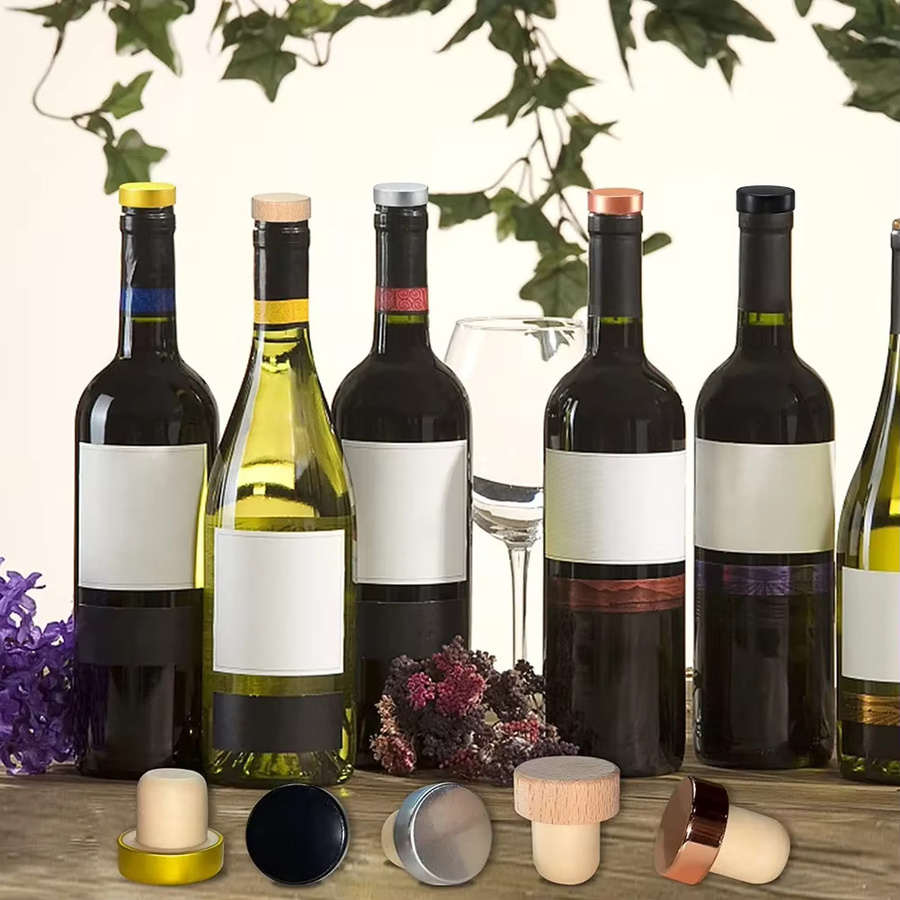 10er Set SUNFILI T-Form Wein Korken in Mehrfarbig zur Abdichtung von Wein-, Glas- und Bierflaschen - Bild 3