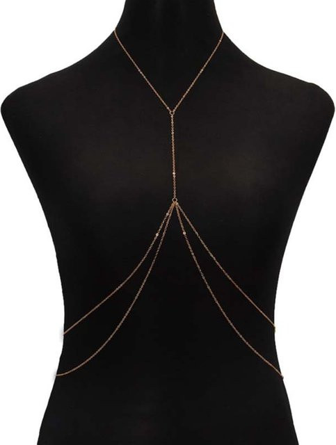 ULao Brustkette, Messing, Gold, Damen - Bild 1