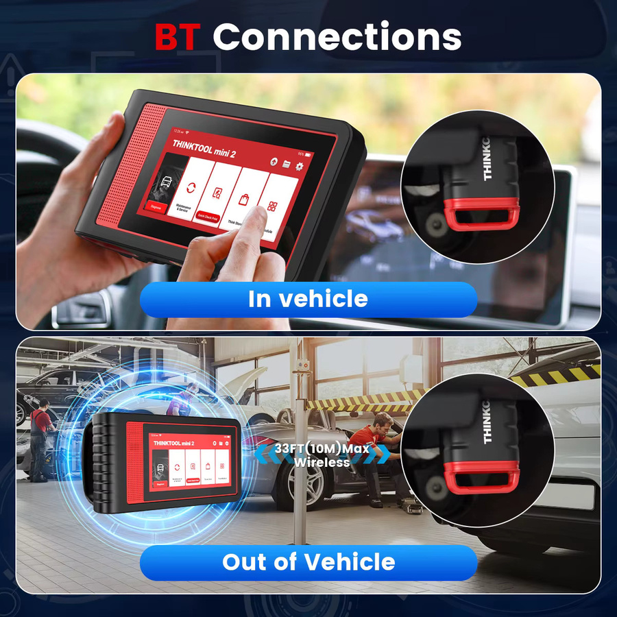 THINKCAR Thinktool Mini 2 OBD2-Diagnosetool in Schwarz mit Systemdiagnose und 28 Resets - Bild 3