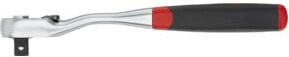 Wiha Umschaltknarre mit Druckknopf und Kugelsicherung, 3/8 Zoll, feinverzahnt mit 72 Zähnen aus Chrom-Vanadium - Bild 1