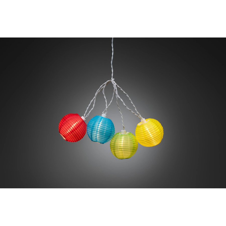 Konstsmide LED-Lichterkette mit 20 bunten Kugellampions für außen, Netzbetrieb, Multicolor - Bild 3