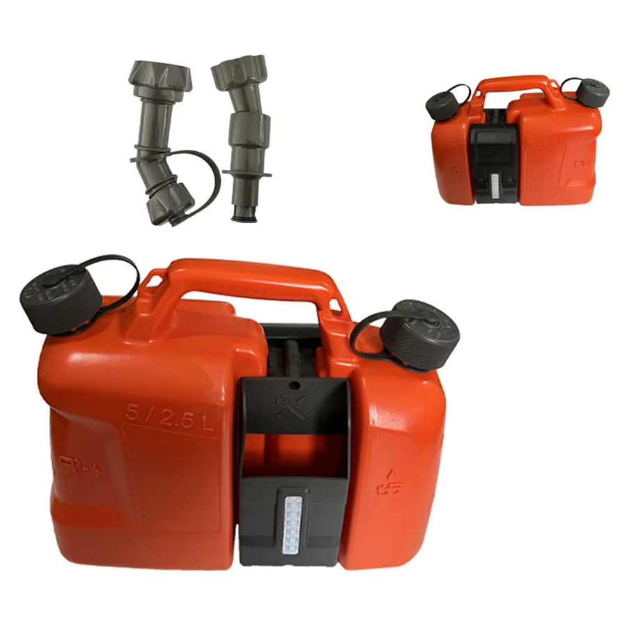 VIBRATITE Kettensägen-Kraftstoffbehälter mit Smart-Control-Ausgießstutzen-Verlängerungskit, Farbe: Orange, 5 l Kraftstoff und 3 l Ölkapazität, Werkzeug 0000-881-0113 - Bild 3