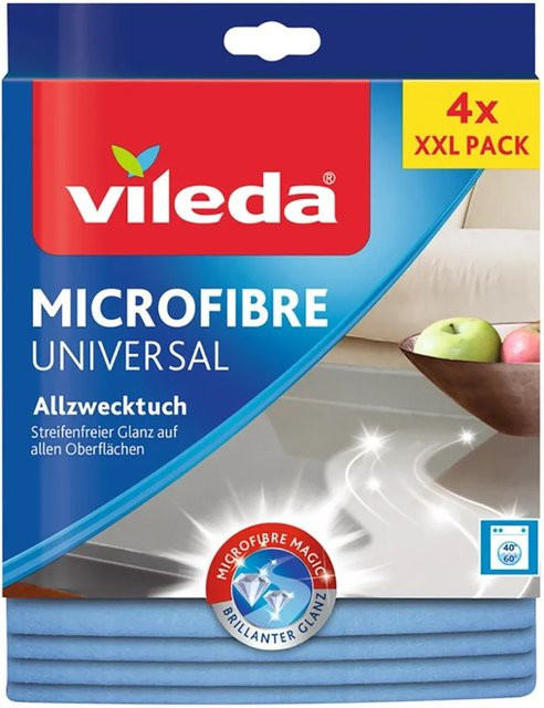 Vileda Mikrofaser Allzwecktuch Universal 4er-Sparpack - Bild 1