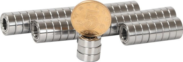 10 Stück Mini-Miniaturlager Set STYUI in Silber, verschiedene Modelle MR52 bis MR148 ZZ - Bild 1