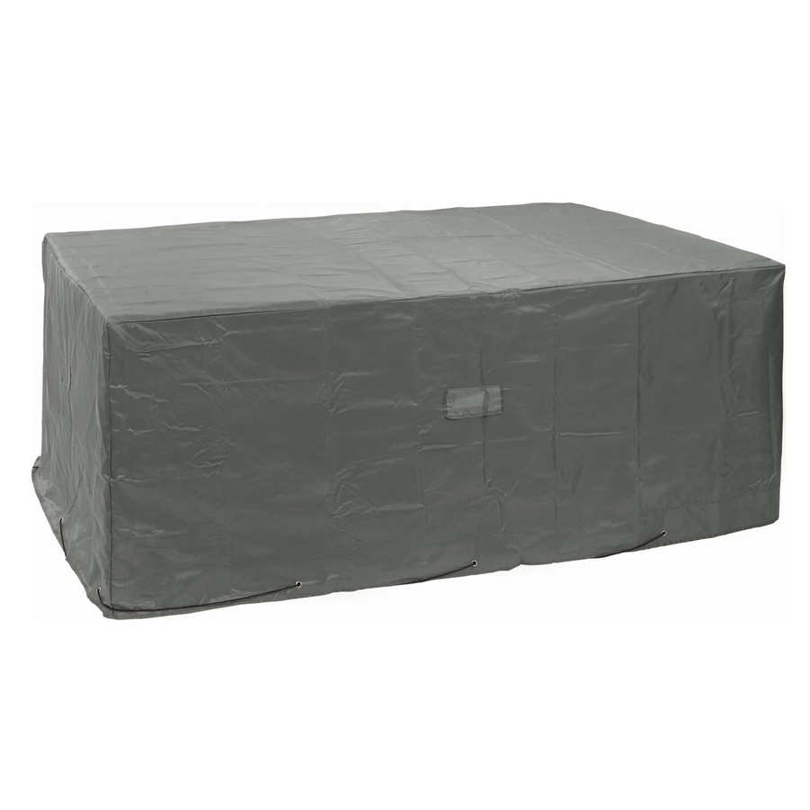Wasserabweisende und fleckresistente Schutzhülle für Tisch mit Stühlen aus Polyester und PVC mit Kordelzug, B/T/H: 210 x 160 x 80 cm - Bild 2