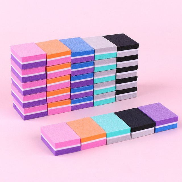 Auiezz DL Mini-Nagelfeilen-Pufferblock, doppelseitig, 50 Stück, Unisex - Bild 1