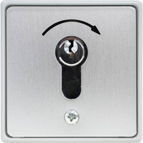 Kaiser Nienhaus 322700 Torantrieb Schlüsseltaster Unterputz in Silber aus Aluminium - Bild 1