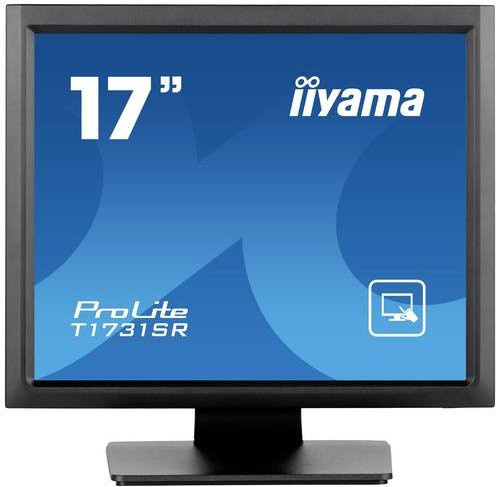 Iiyama ProLite T1731SR-B1S Touchmonitor in Schwarz mit 43,2 cm (17 Zoll) Display, resistiver Touchscreen, 1280x1024 Pixel, HDMI, DisplayPort und VGA - Bild 1