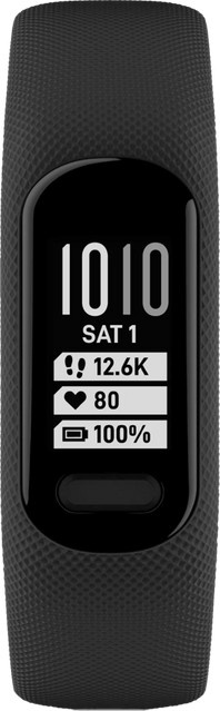 Garmin Vivosmart 5 Fitness-Tracker in Schwarz mit Herzfrequenzmessung und Schlafanalyse, Größe S/M - Bild 1