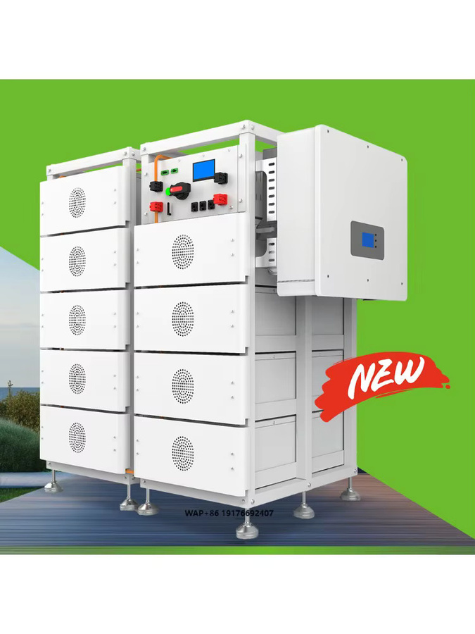 Industrielles Solarsystem mit 50kWh LiFePo4 Lithium-Batterie und Wechselrichter in Schwarz oder Weiß - Bild 5