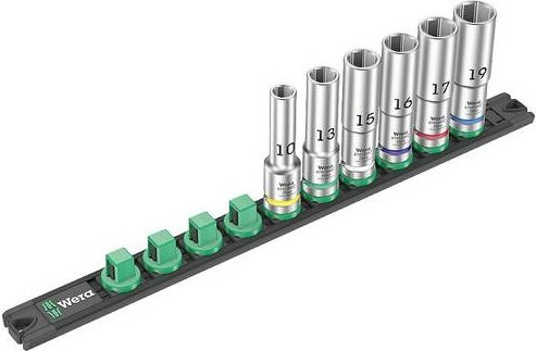 Wera C Deep Steckschlüsselsatz zöllig 1/2 Zoll 6-teilig 05005470001 - Bild 1