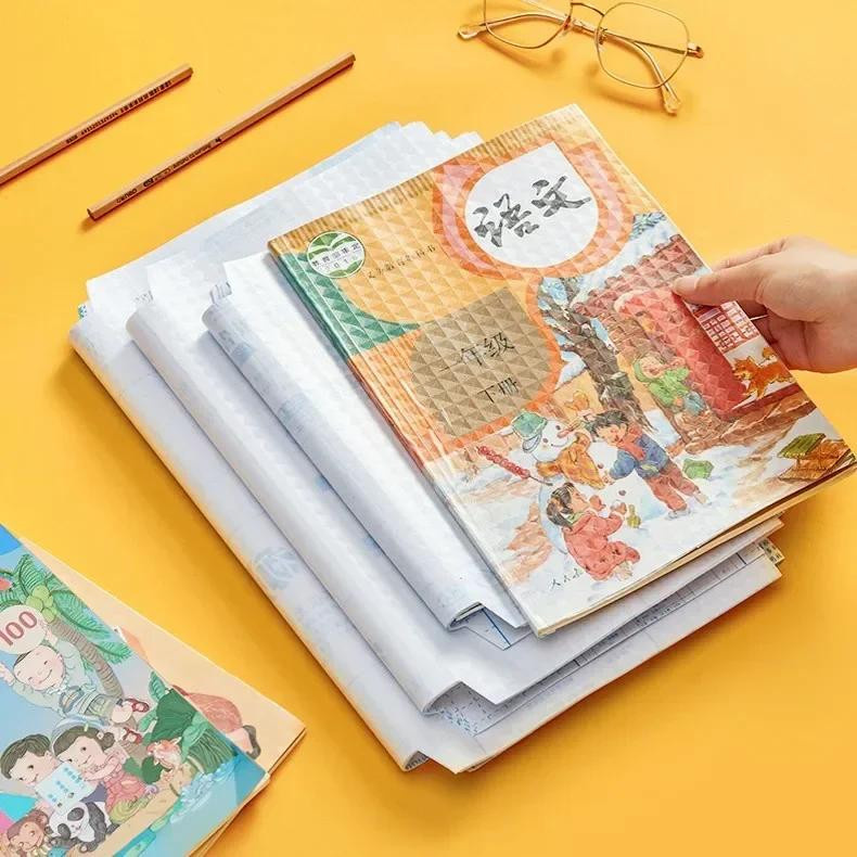 10er-Pack selbstklebende Buchhüllen von Binchi Keji Travel in Transparent, wasserdichte A4 Kunststoff-Buchverpackung für Schulbücher - Bild 1