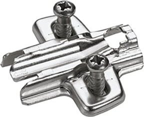 Hettich Möbel-Kreuzmontageplatte 9075057 in Silber vernickelt - Bild 1