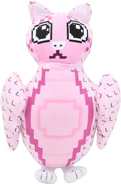 Linyi toy Meowl Plüschtier, Eulenpuppe, 32cm, Rosa / Pink - Bild 1
