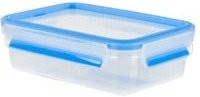Emsa CLIP & CLOSE Frischhaltedose transparent blau 0,8 Liter - Bild 1