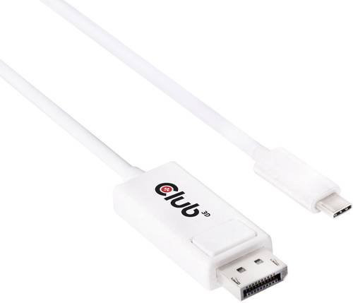 Club3D USB-C auf DisplayPort Adapterkabel in Weiß, Länge: 1,2 m, CAC-1517 - Bild 1