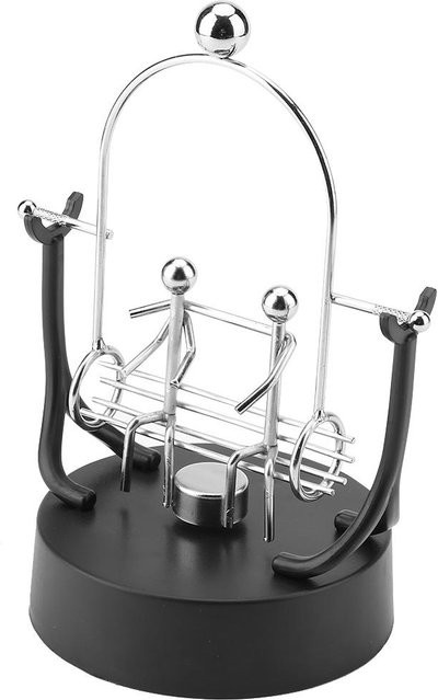 Elektronisches Perpetuum Mobile von shoemst als kinetische Kunst und Schreibtischdekoration in Silber - Bild 1