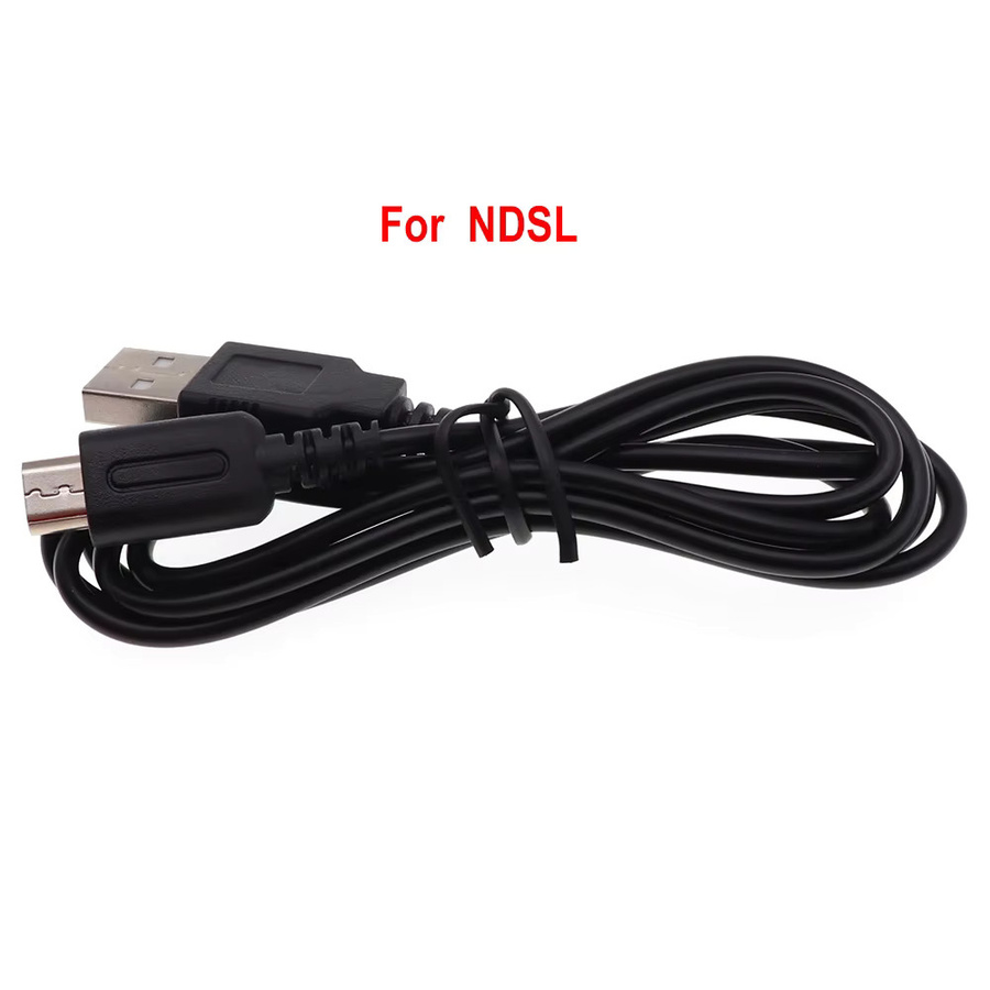 5er Set USB Daten- und Ladekabel von TingDong in Schwarz für DS Lite, NDSi, 3DS, 3DS XL, LL, NDS, GBA SP und GBC - Bild 2