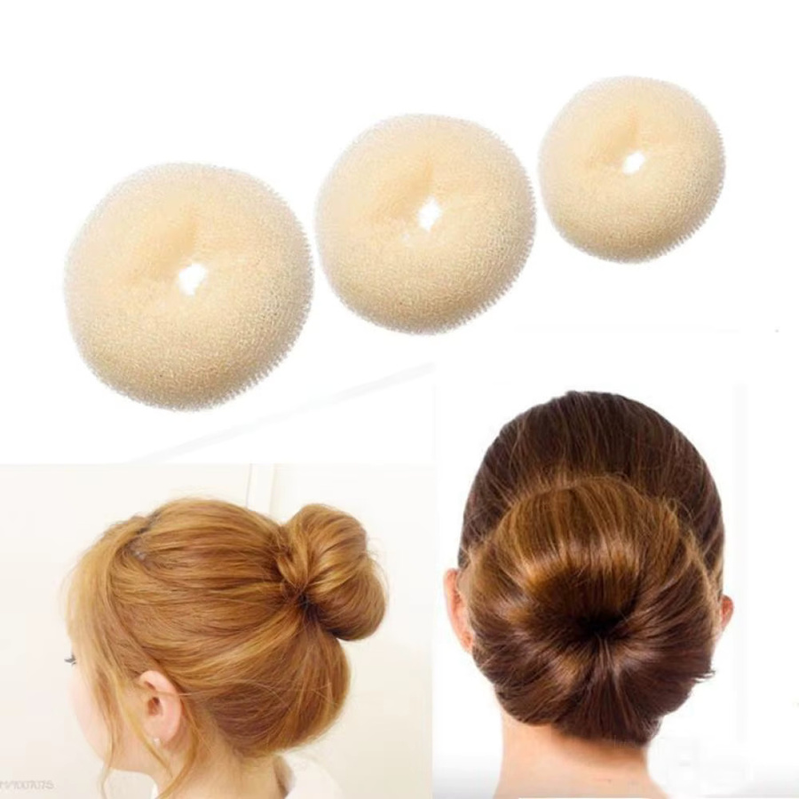 Haar Donut Haar Brötchen Maker, Schaumstoff Haar Styling Werkzeuge - Bild 2