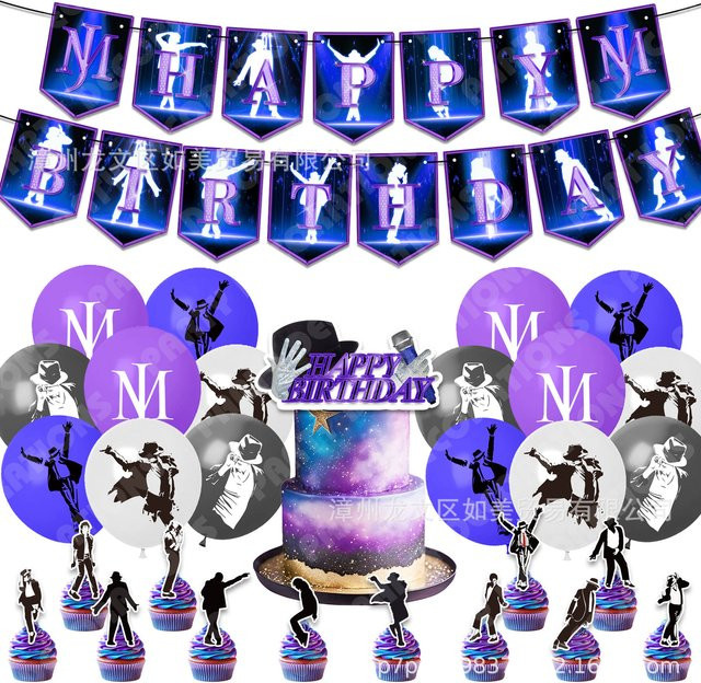 Bandai Michael Jackson Latexballons, 1er-Set - Bild 1