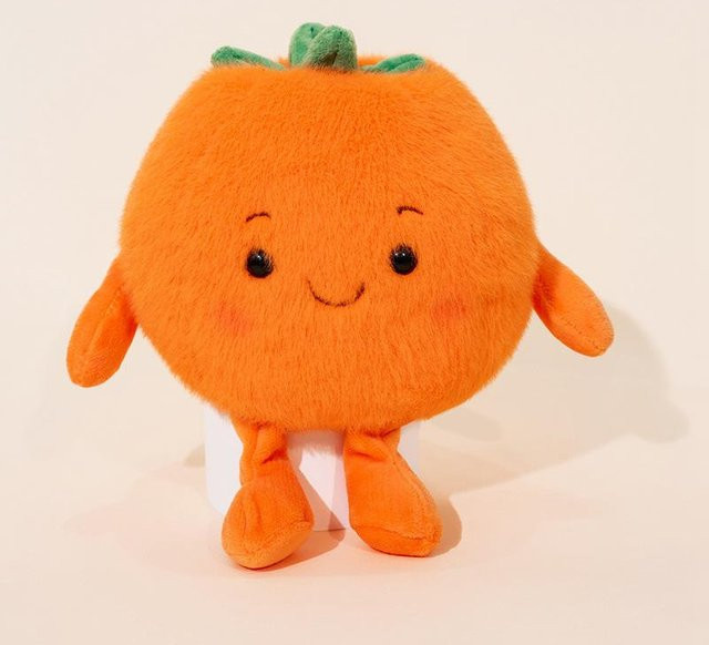 Simulierte Fruchtserie Puppe Pfirsich Drachenfrucht, Plüschtier mit Duft, 14cm - Bild 1