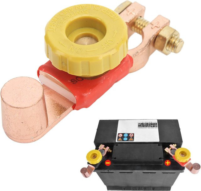 YOSOO Autobatterie-Trennschalter für 6V 12V 24V zur Stromabschaltung als positiver Batterieklemmenecker für Auto, RV und ATV - Bild 1
