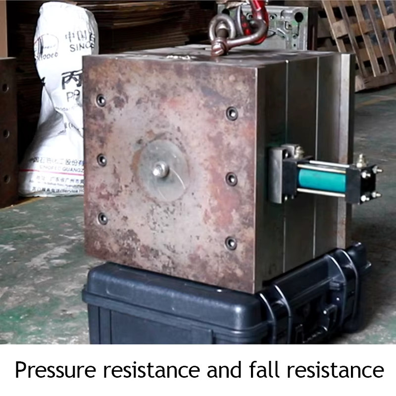 Wasserdichter Hartschalenkoffer in Schwarz als Werkzeugkoffer mit Schwamm zur Aufbewahrung von Präzisionsinstrumenten und Hardware - Bild 4