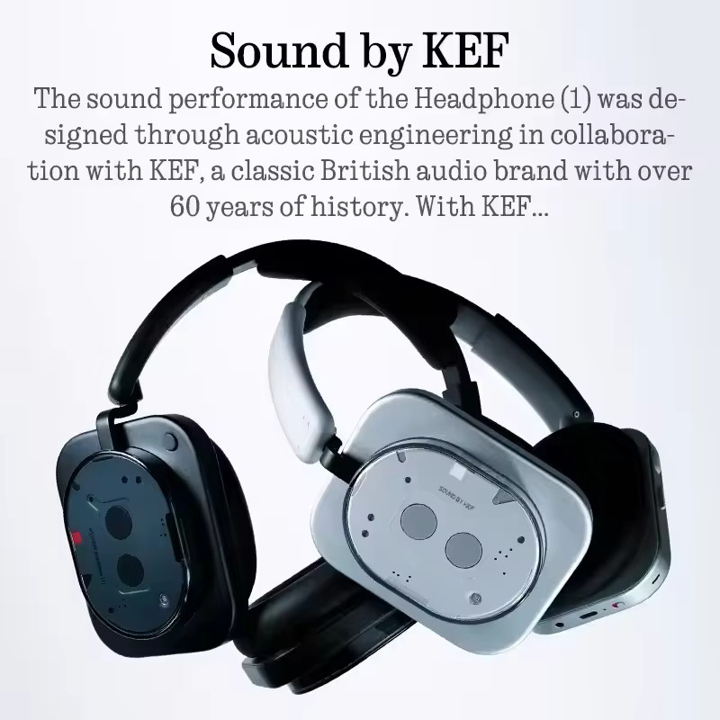 Nothing Headphone 1 Kopfhörer in Schwarz mit KEF Sound und adaptivem ANC - Bild 3