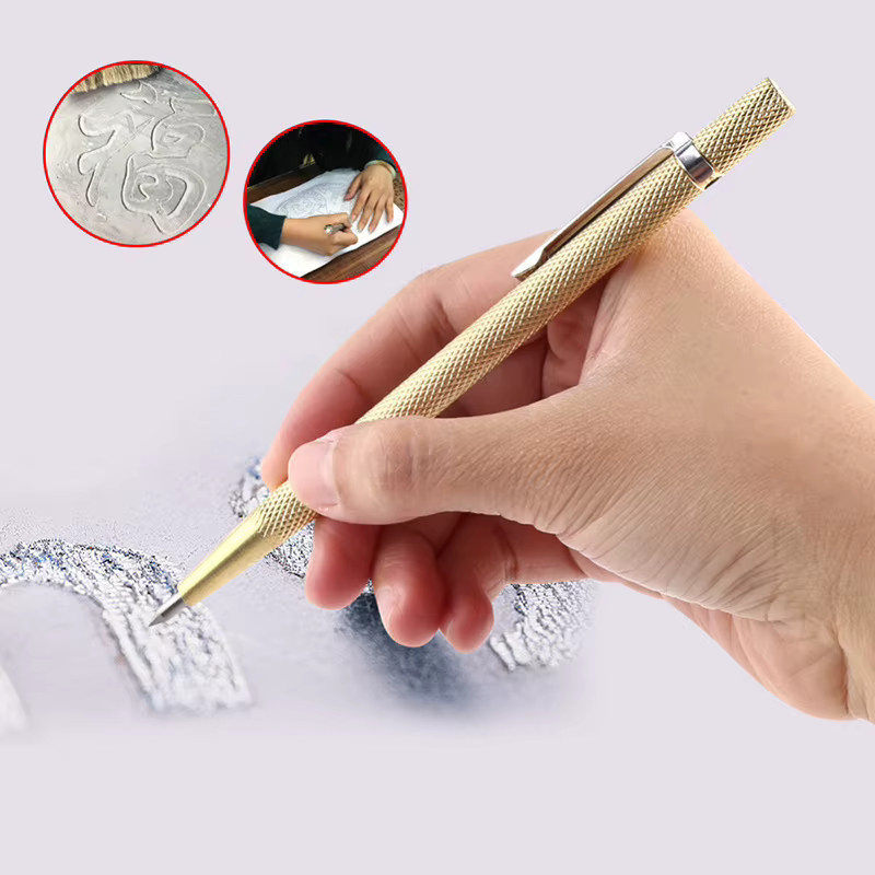 Diamant Metall Marker Gravurstift mit Hartmetallspitze für Glas Keramik Metall und Holz - Bild 3