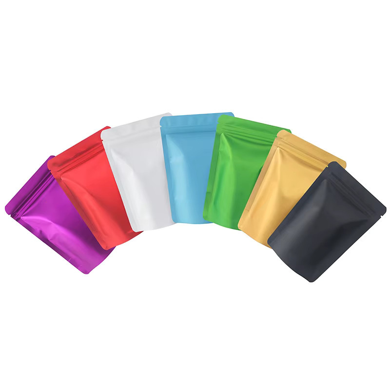 Blaue Mylar-Standbeutel mit Ziplock zur feuchtigkeitsbeständigen Aufbewahrung von Lebensmitteln wie Kaffeebohnen, Nüssen und Getreide - Bild 3