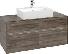 V&B Waschtischunterschrank Collaro mit Waschtisch und LED-Beleuchtung, B/H/T: 120 x 54,8 x 50 cm - Bild 1