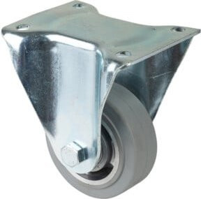 BS Schwerlastrolle N110.B83.100 aus Aluminium in Silber/Grau mit Schraubbefestigung - Bild 1