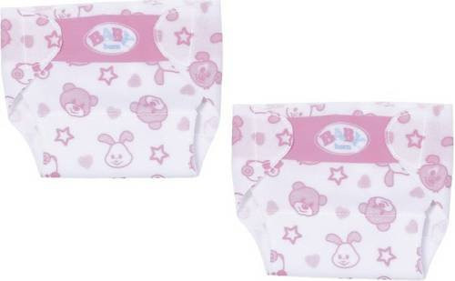 BABY born Little Windeln Zubehör, 2 Stück, Rosa/Pink/Weiß - Bild 1