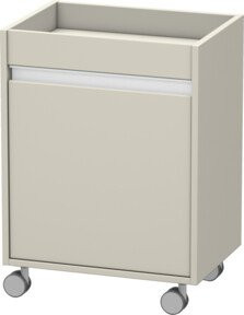 Duravit Rollcontainer Ketho in Beige, matt, mit Rollen, B/T/H: 50 x 36 x 67 cm - Bild 1