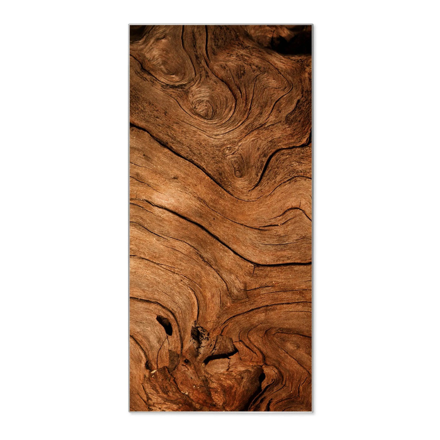 Banjado Magnettafel aus Metall in Silber mit Motiv Trockenes Holz, B/H: 37 x 78 cm - Bild 1