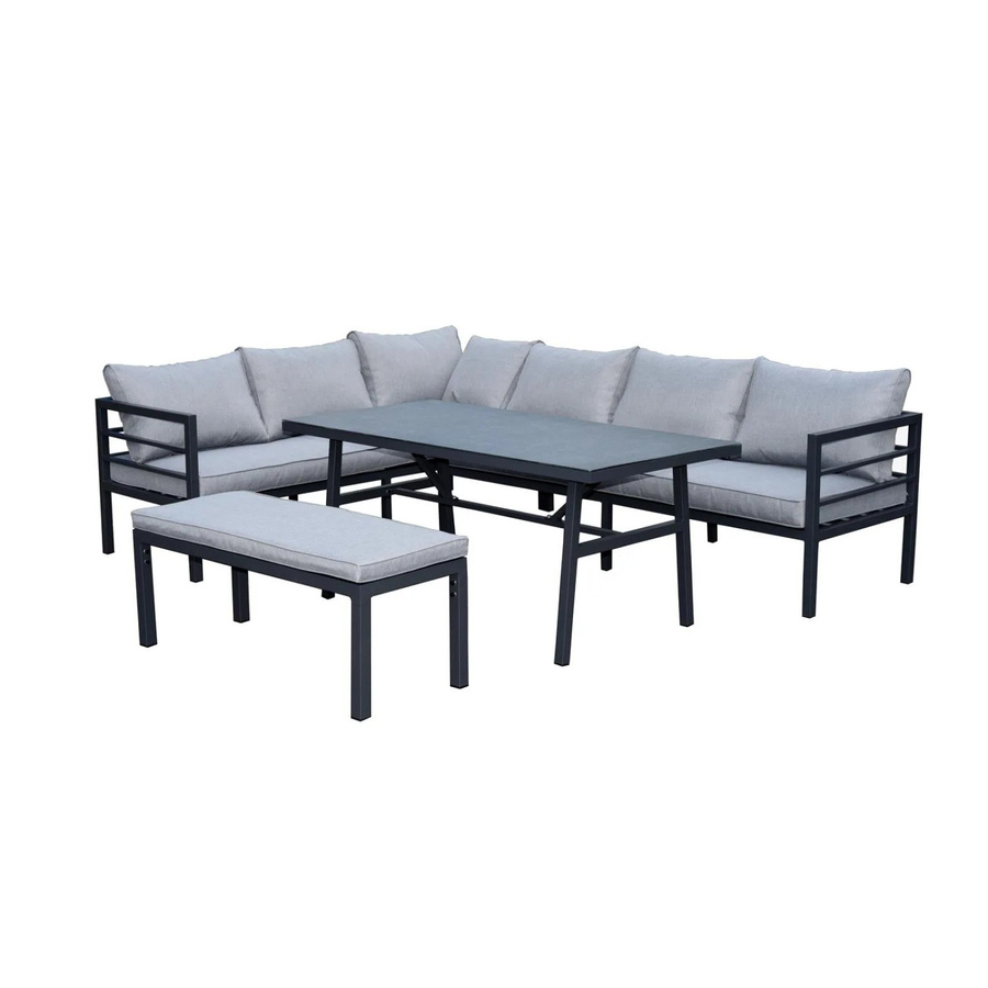 Green Spirit Lounge San Menaio Anthrazit aus Aluminium und Polyester im Industriedesign - Bild 2