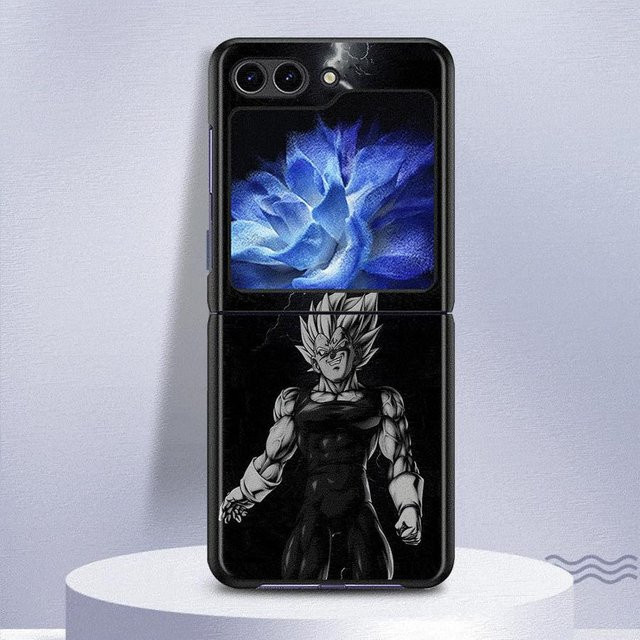 Dragon Ball Goku Vegeta Handyhülle für Samsung Galaxy Z Flip6 Flip5 Flip4 Flip3 FE in Schwarz - Bild 1