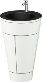 Duravit Waschtischunterschrank Starck 1 c-bonded Set, Weiß Matt, B/T/H: 56 x 60,5 x 86,4 cm - Bild 1