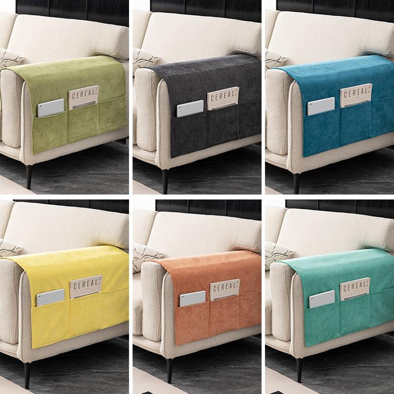 Sofa Armlehnen Organizer Tasche von Household supplies MH als Hängender Aufbewahrer für Zeitschriften, Bücher, Snacks und Fernbedienungen, B/H: 40 x 110 cm - Bild 2