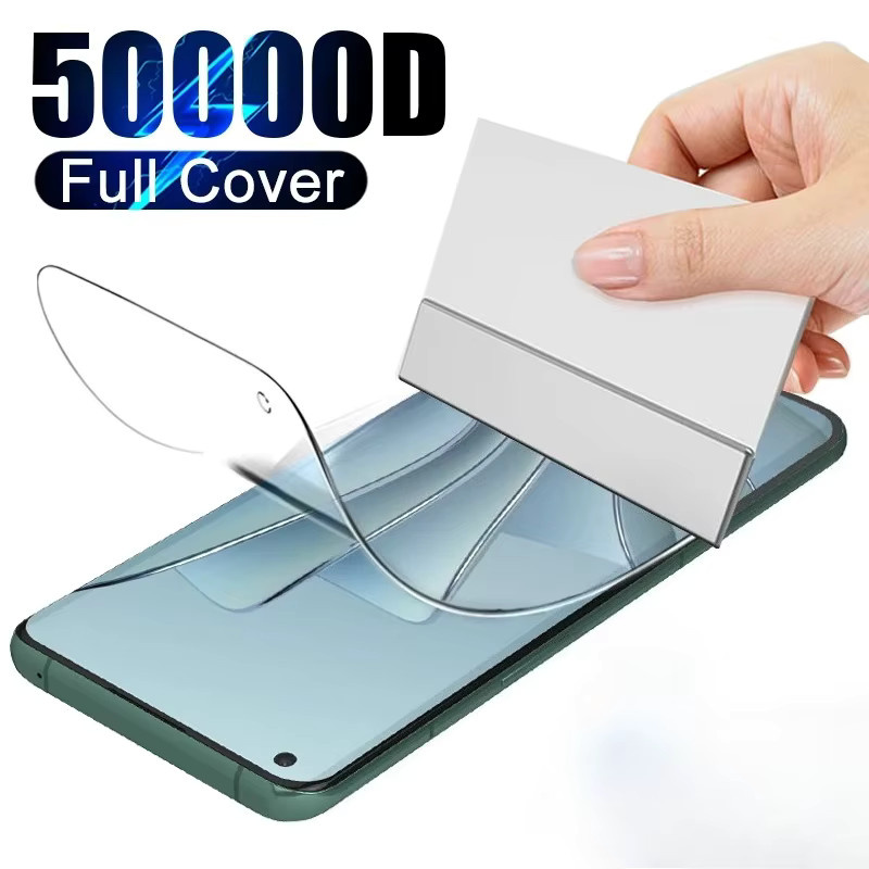 HD gebogene Hydrogel Displayschutzfolie für OnePlus 13, 12, 11, R, T, Pro, Nord CE 4, 3 Lite in Transparent mit vollständiger Abdeckung - Bild 6