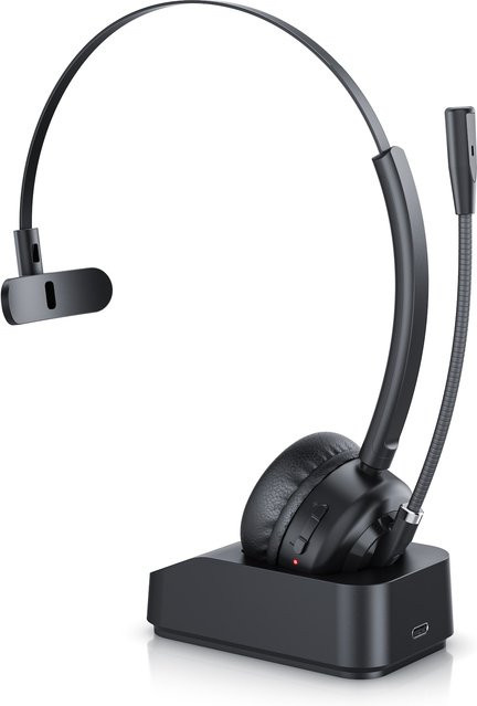 CSL Bluetooth In-Ear Headset BT 5.3 mit Noise Cancelling, Mikrofon, Multipoint und Ladestation, Schwarz - Bild 1