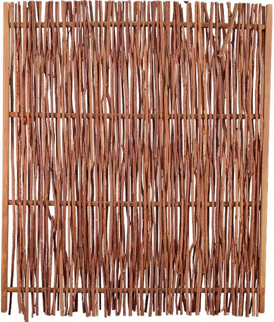 T & J Haselnusszaun Pepe aus Haselnuss und Kiefer, braun, B: 120 cm, H: 140 cm - Bild 1