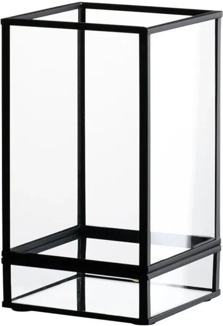 Ritzenhoff & Breker Nero Windlicht in Schwarz aus Glas und Metall, Höhe: 17,5 cm - Bild 1