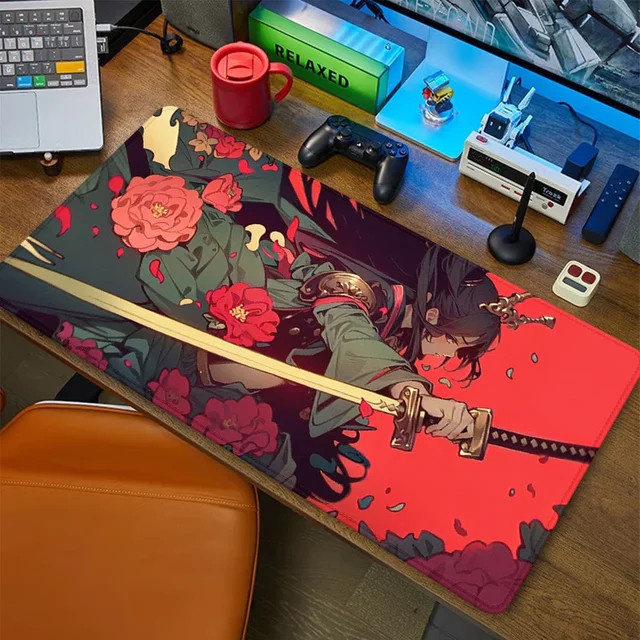 CSMY Japanisches Samurai Mauspad XXL Multicolour B/T/H: 90 x 40 cm - Bild 1